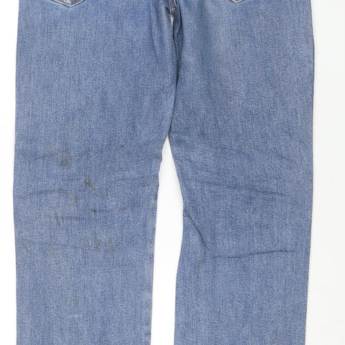 Wrangler Men's Blue Regular Fit Straight Leg Jeans W34 L34