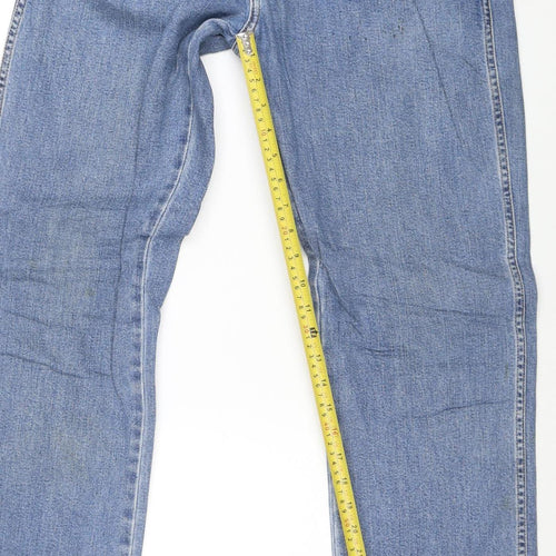 Wrangler Men's Blue Regular Fit Straight Leg Jeans W34 L34