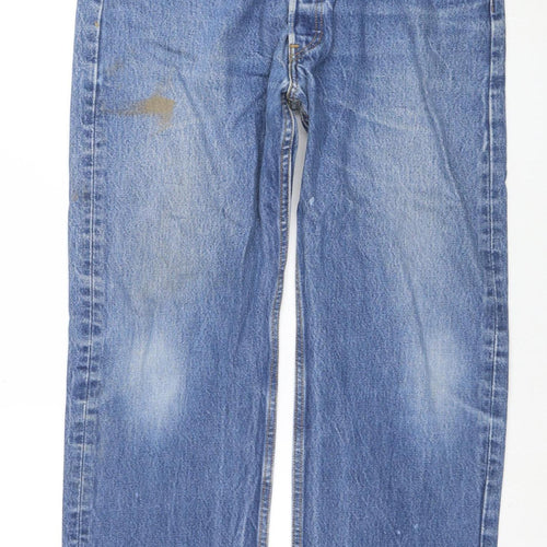 Levi's 501 Men's Blue Straight Leg Jeans 38x32 Classic Denim