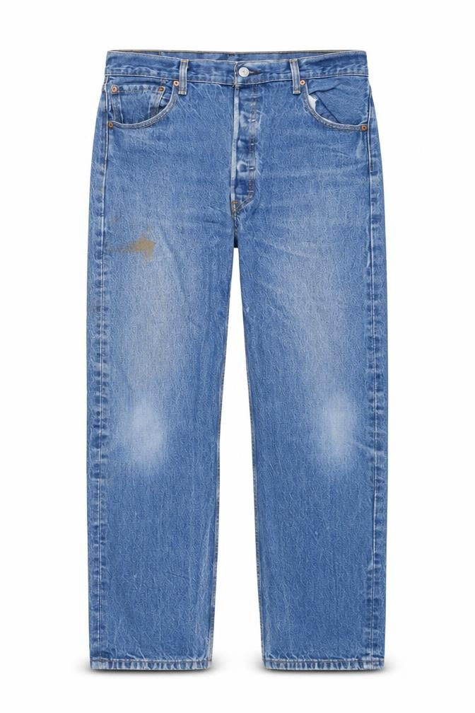 Levi's 501 Men's Blue Straight Leg Jeans 38x32 Classic Denim