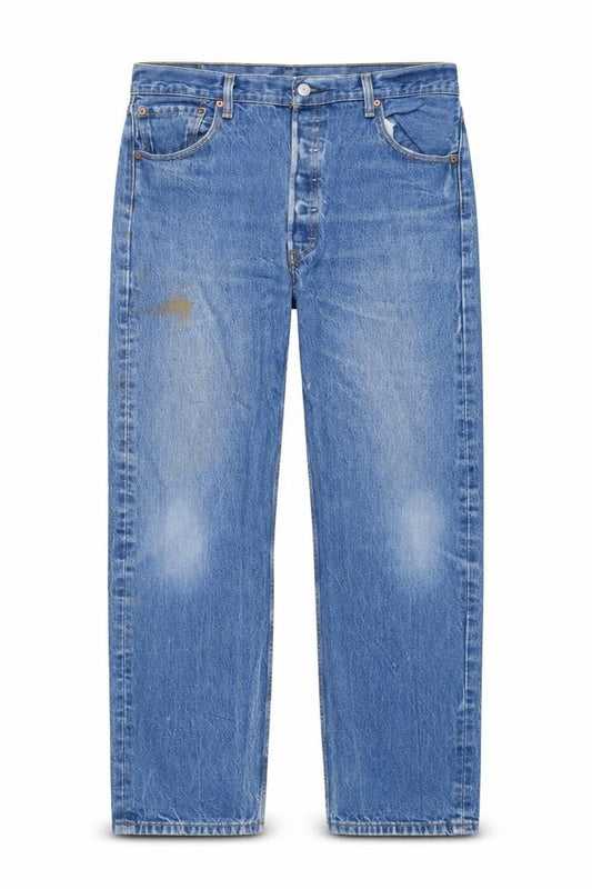 Levi's 501 Men's Blue Straight Leg Jeans 38x32 Classic Denim