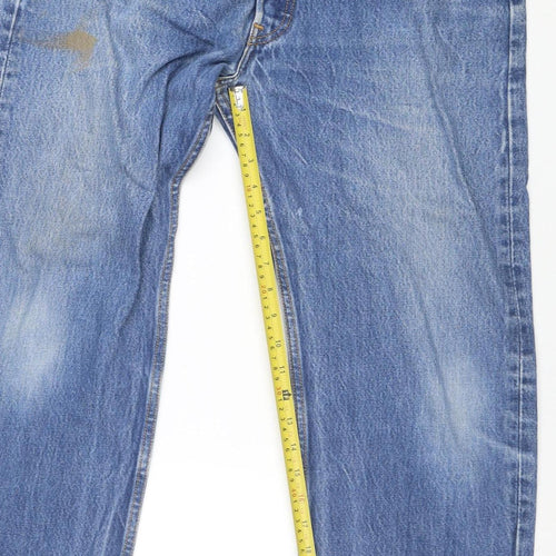 Levi's 501 Men's Blue Straight Leg Jeans 38x32 Classic Denim