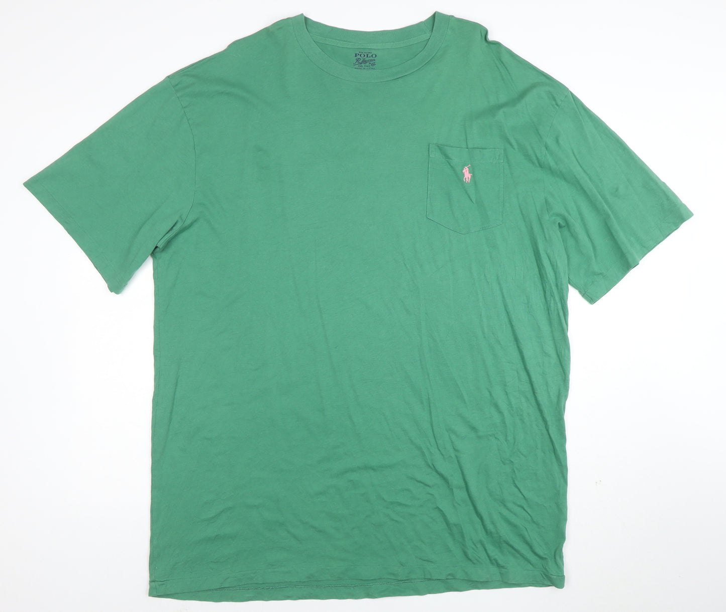 Polo Ralph Lauren Men's Green L Tall Classic Cotton T-Shirt
