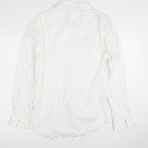 Tommy Hilfiger Men's White Slim Fit Stretch Cotton Long Sleeve Shirt M