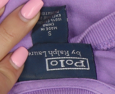 Polo Ralph Lauren Men's Purple Crew Neck Cotton T-Shirt Size S