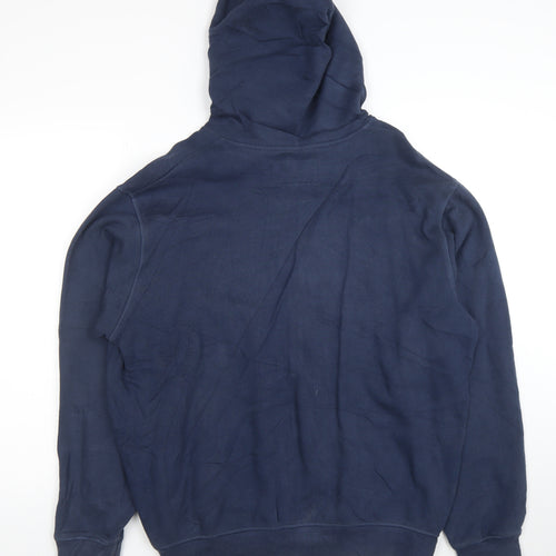 Reebok Men's Blue Full Zip Hoodie Size L Sports Fleece