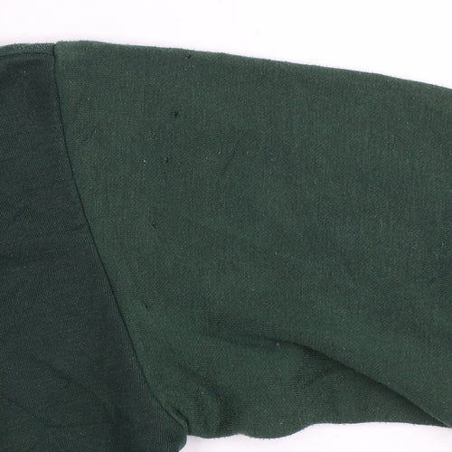Disney Women’s Green Pullover Hoodie 2XS Relaxed Fit Cotton Blend