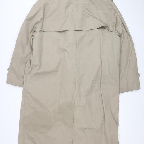 London Fog Women’s Beige Long Trench Coat Size 16 Classic Belted