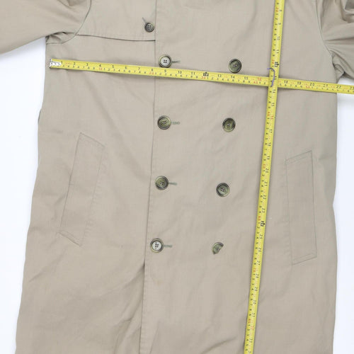 London Fog Women’s Beige Long Trench Coat Size 16 Classic Belted