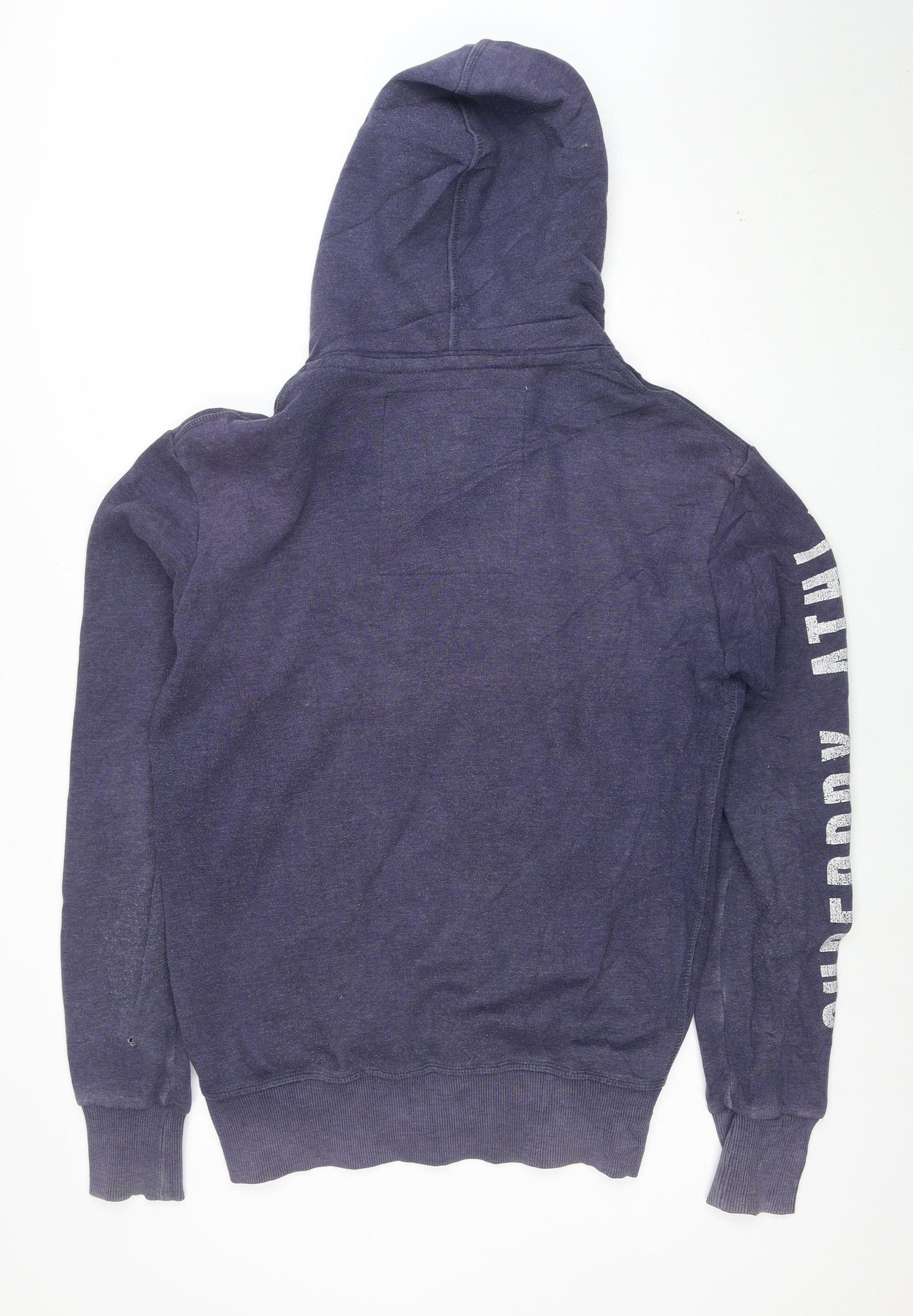 Superdry Men's Blue Full Zip Hoodie Small Regular Fit