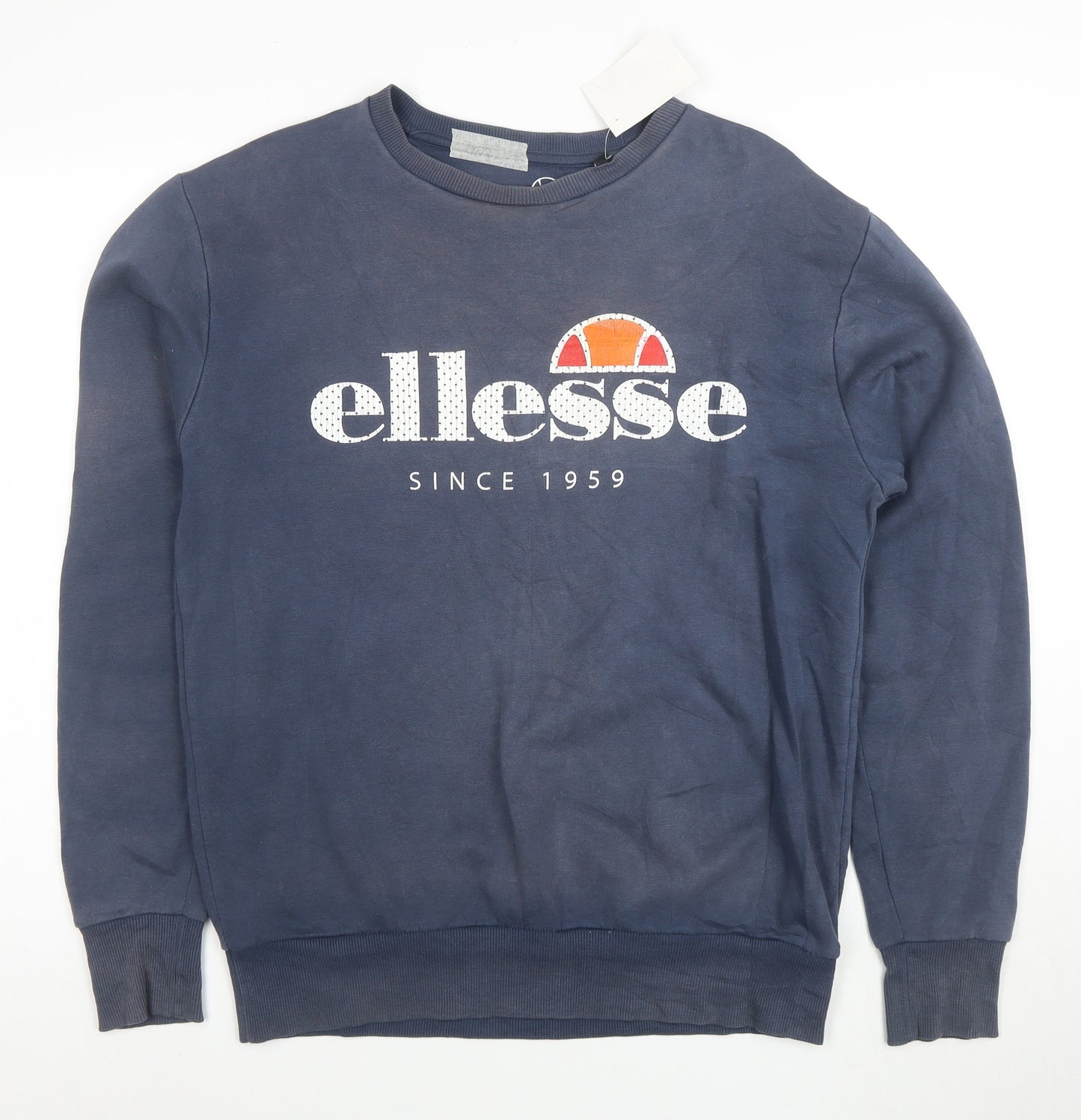 Ellesse Men's Blue Crew Neck Sweatshirt M Regular Fit Logo Pullover