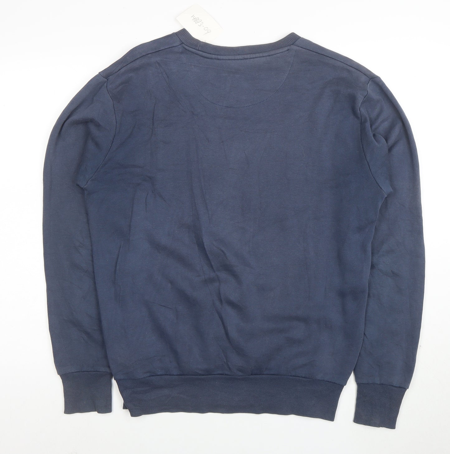 Ellesse Men's Blue Crew Neck Sweatshirt M Regular Fit Logo Pullover
