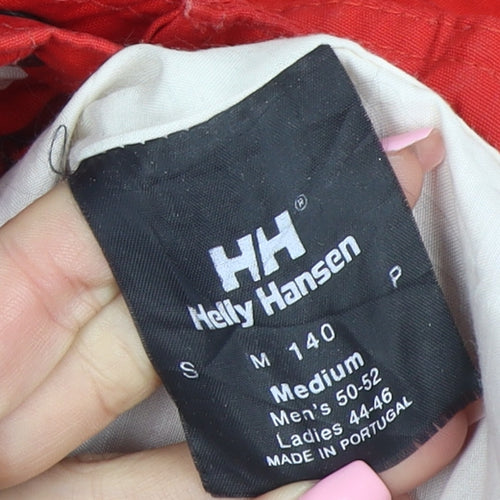 Helly Hansen Women Red Hooded Mid-Length Anorak Jacket Size 16