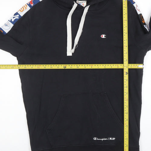 Champion Mens Black Small Pullover Hoodie MLB Graphic Cotton