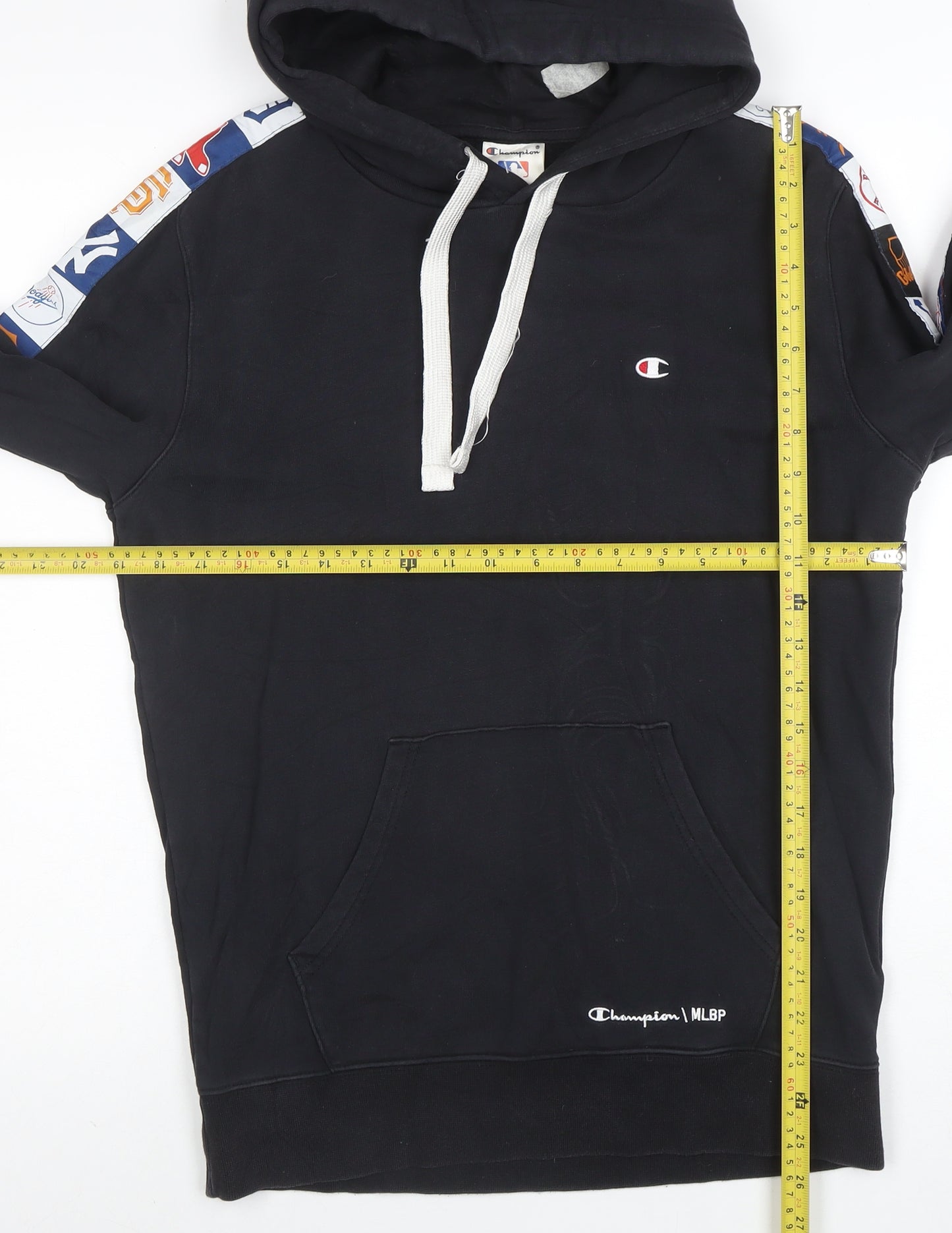 Champion Mens Black Small Pullover Hoodie MLB Graphic Cotton