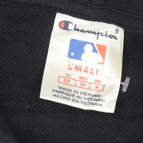 Champion Mens Black Small Pullover Hoodie MLB Graphic Cotton