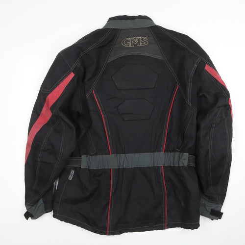 Germas Men’s Black Motorcycle Jacket L Waterproof Windproof Biker Style