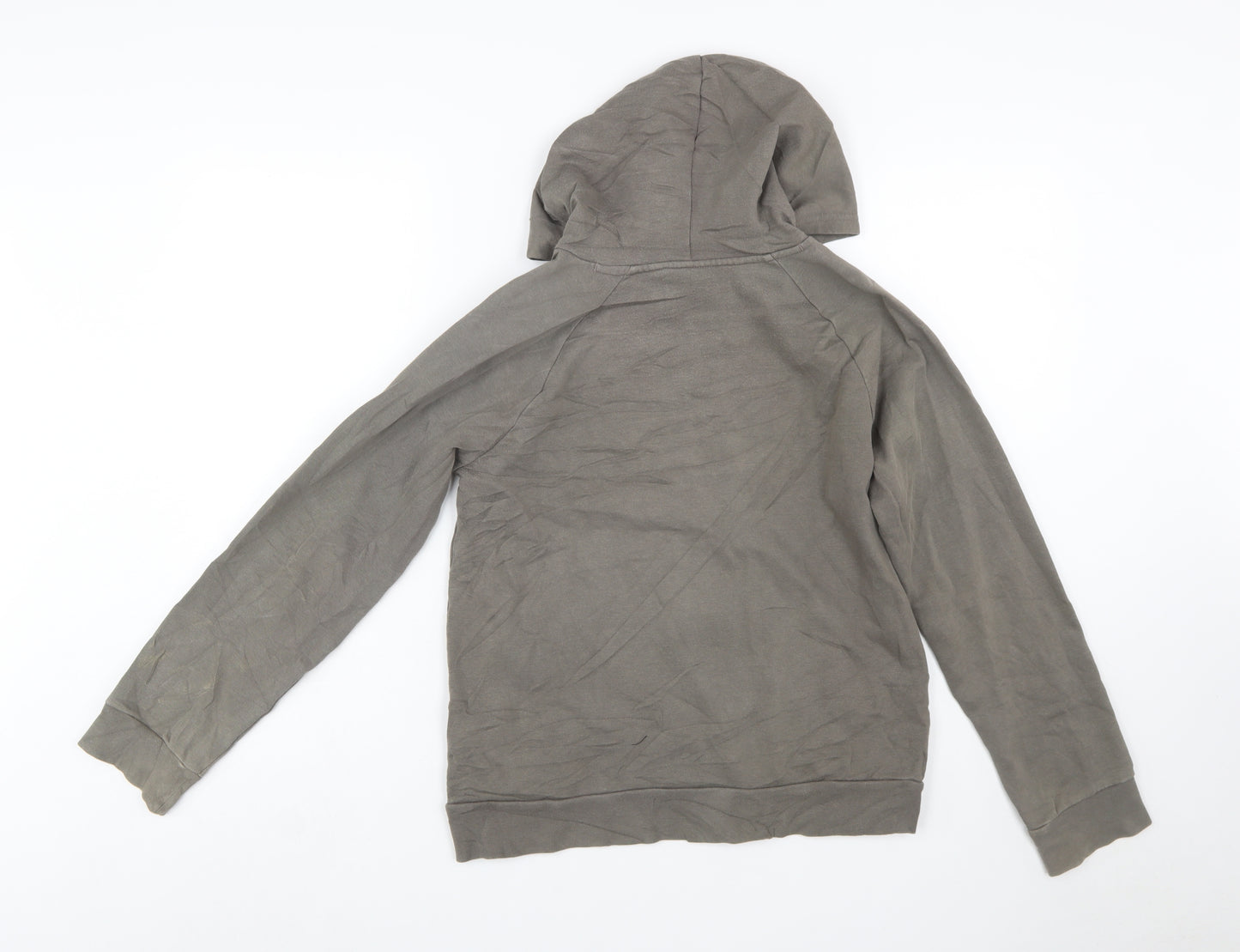Under Armour Boys Khaki Pullover Hoodie YLG 13-14 Years Cotton Blend