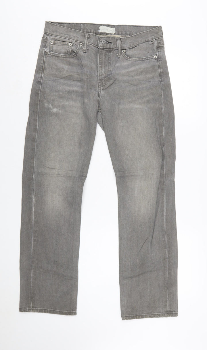 Levi’s 514 Men Grey Straight Regular Fit Denim Jeans W30 L30