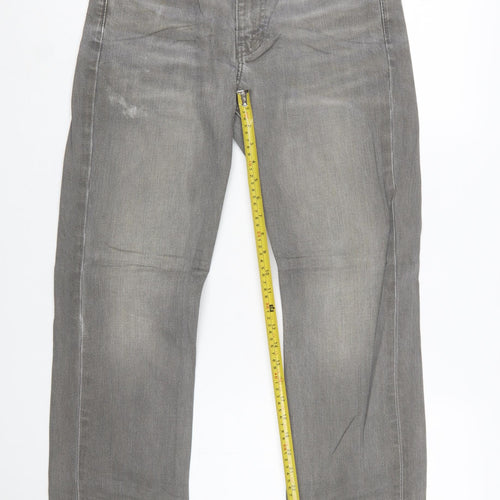 Levi’s 514 Men Grey Straight Regular Fit Denim Jeans W30 L30