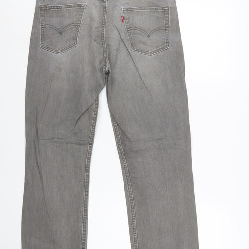 Levi’s 514 Men Grey Straight Regular Fit Denim Jeans W30 L30