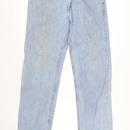 Lee Men's Blue Relaxed Fit Straight Leg Jeans Size 32x34