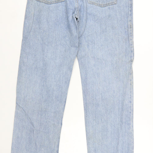Lee Men's Blue Relaxed Fit Straight Leg Jeans Size 32x34