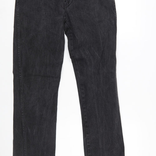 Wrangler Men's Black Regular Fit Straight Jeans W31 L30