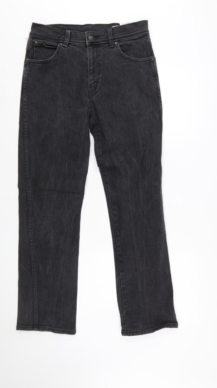 Wrangler Men's Black Regular Fit Straight Jeans W31 L30