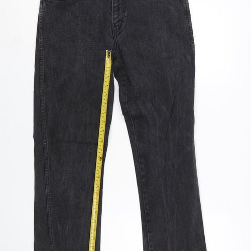 Wrangler Men's Black Regular Fit Straight Jeans W31 L30
