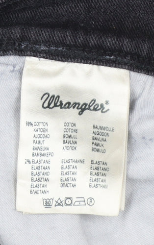 Wrangler Men's Black Regular Fit Straight Jeans W31 L30