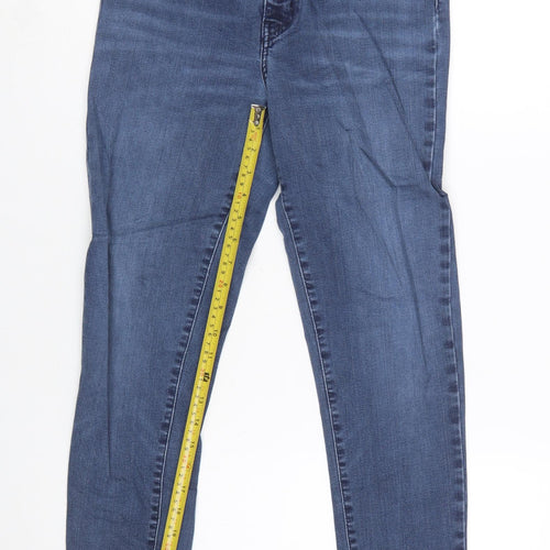 Levi's Women's Blue Mile High Super Skinny Jeans Size 30 High Rise