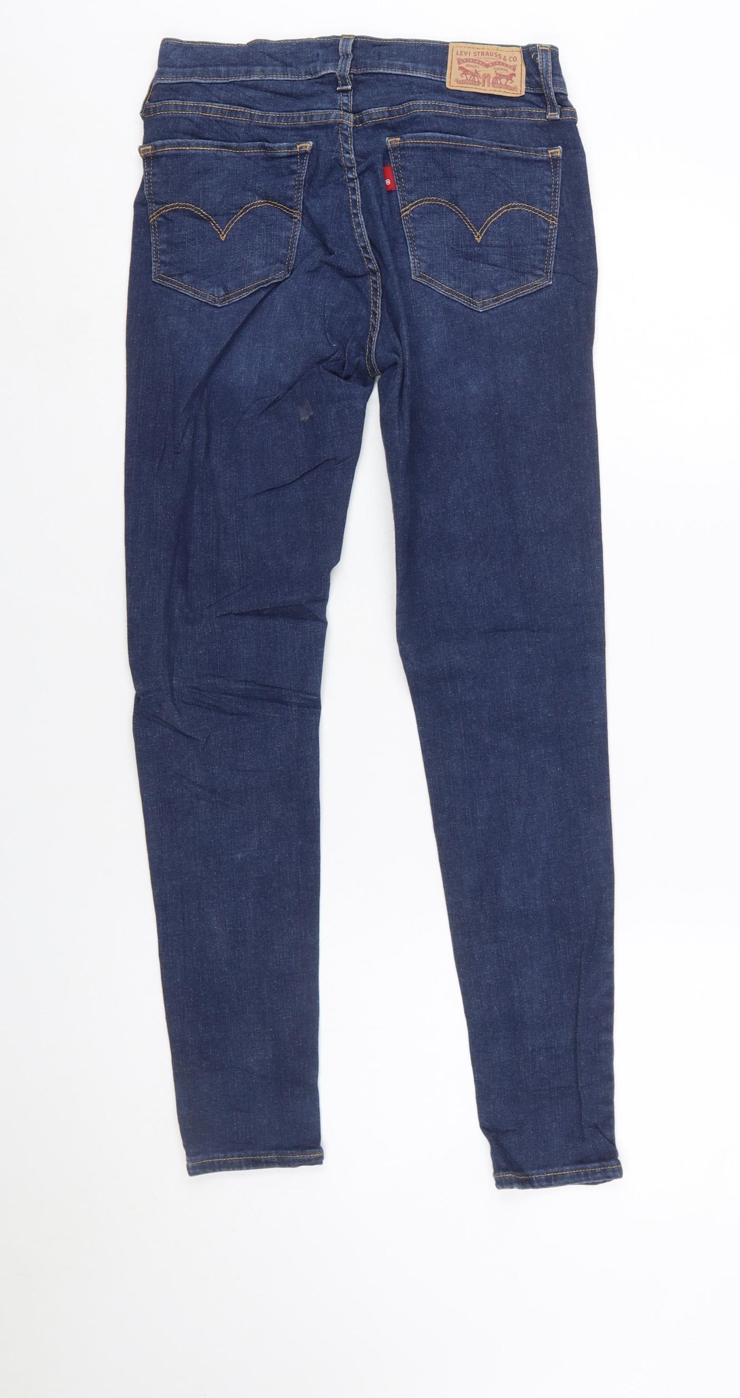 Levi's Women's Blue 710 Super Skinny Jeans Size 10 Mid Rise Denim