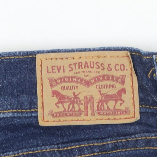 Levi's Women's Blue 710 Super Skinny Jeans Size 10 Mid Rise Denim
