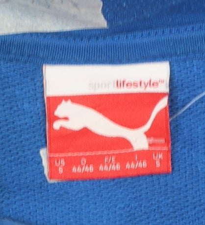 Puma Men Blue Pullover Hoodie Small Regular Fit Sports Style