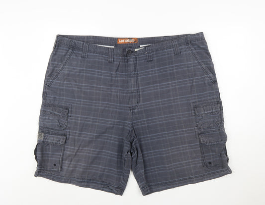 Lee Dungarees Men's Grey Cargo Shorts Size 50 Cotton Casual