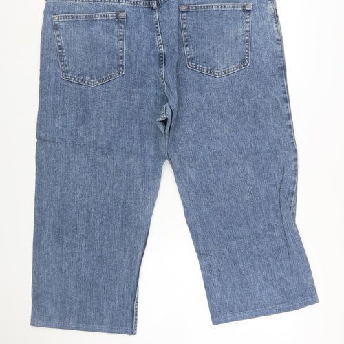 Wrangler Women Blue 40 Straight Leg Denim Jeans