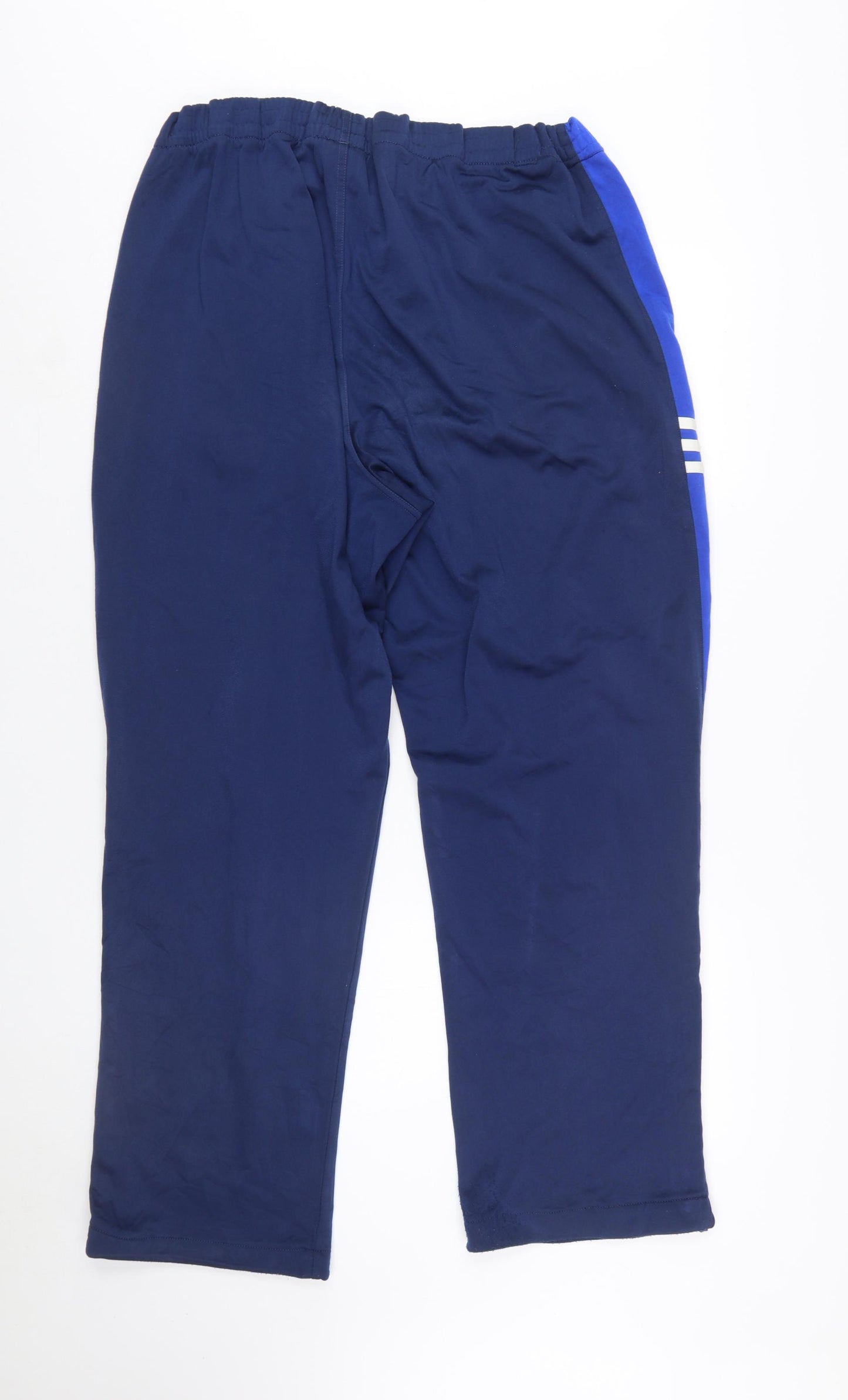 Adidas Men's Blue L Sweatpants Trousers with Ankle Zip