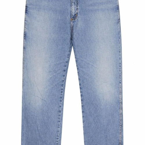 Wrangler Men's Blue 42x32 Straight Fit Denim Jeans