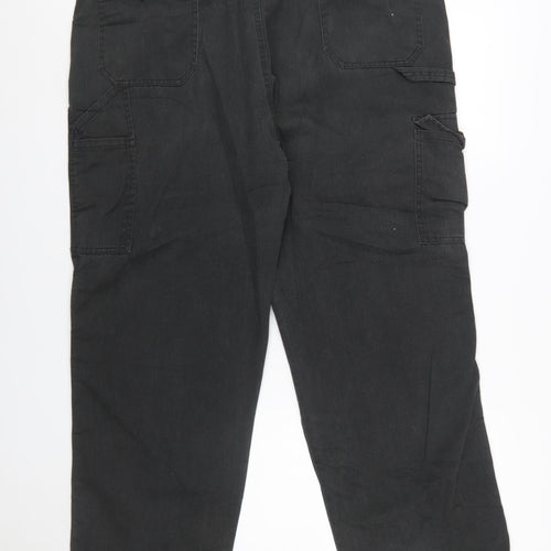 Dickies Men's Black Cargo Work Trousers Size S 40in Waist