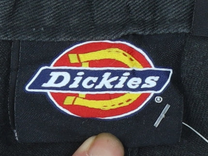 Dickies Men's Black Cargo Work Trousers Size S 40in Waist