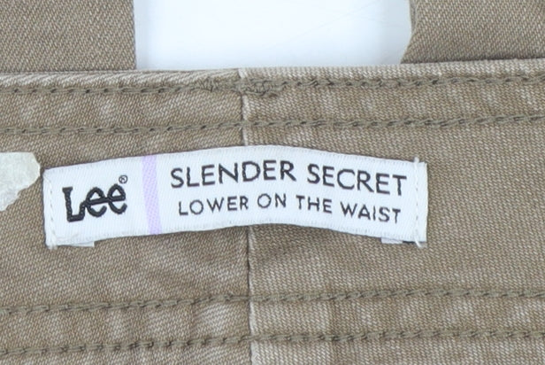 Lee Women’s Beige Capri Trousers Size 12 Cotton Stretch