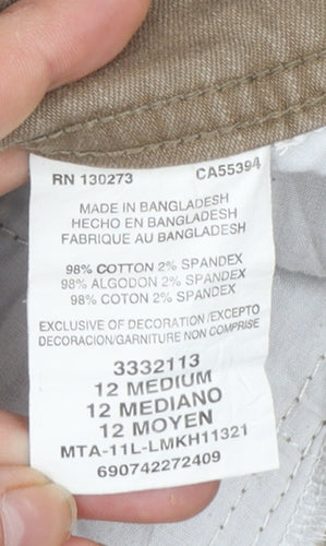 Lee Women’s Beige Capri Trousers Size 12 Cotton Stretch