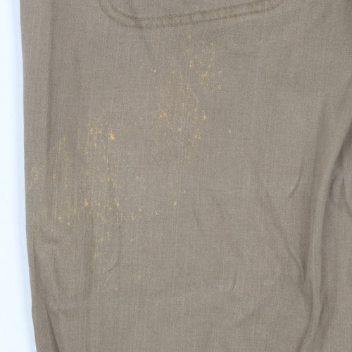 Lee Women’s Beige Capri Trousers Size 12 Cotton Stretch