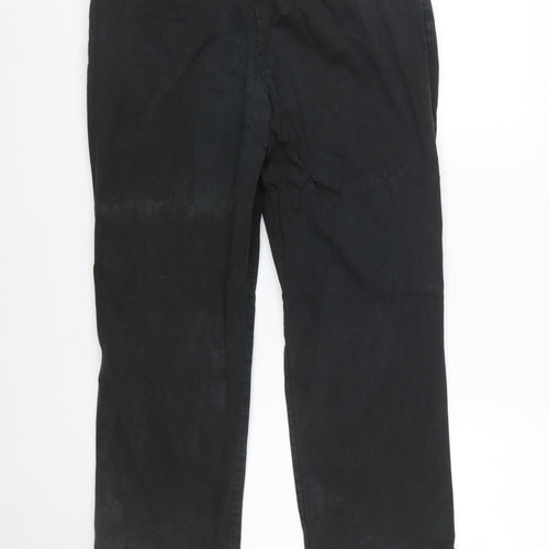Lee Women's Black Chino Trousers Size 14 Petite Stretch Cotton