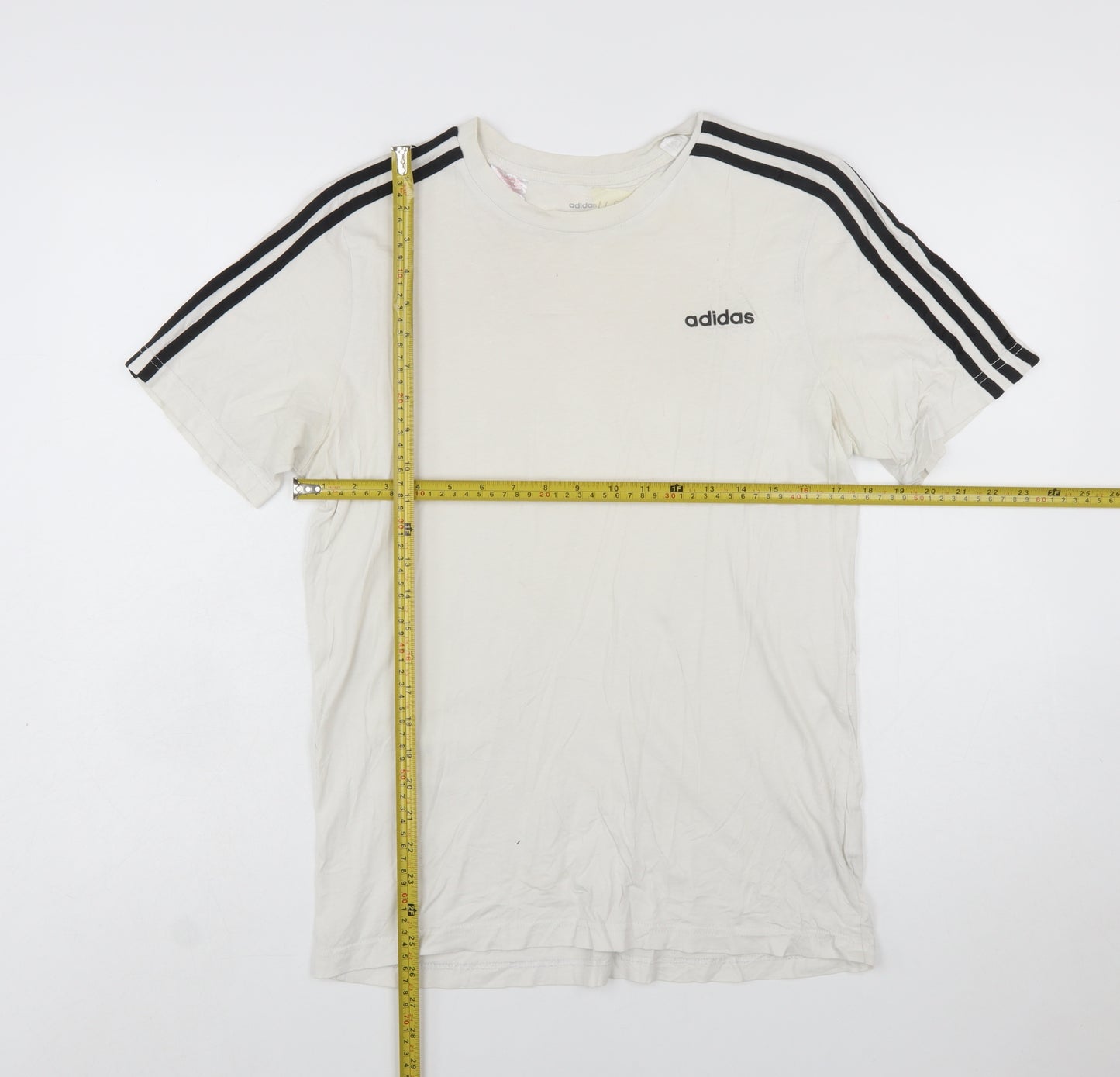 Adidas Boys White 15-16 Years T-Shirt Short Sleeve Crew Neck Sports Top