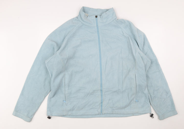 Columbia Women's Blue Fleece Full Zip Jacket 3XL Outdoor