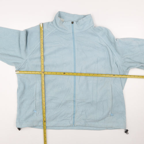 Columbia Women's Blue Fleece Full Zip Jacket 3XL Outdoor