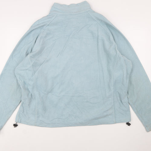 Columbia Women's Blue Fleece Full Zip Jacket 3XL Outdoor