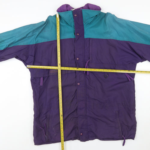 Columbia Mens Multicoloured L Nylon Anorak Jacket Hooded Retro 90s Outdoor